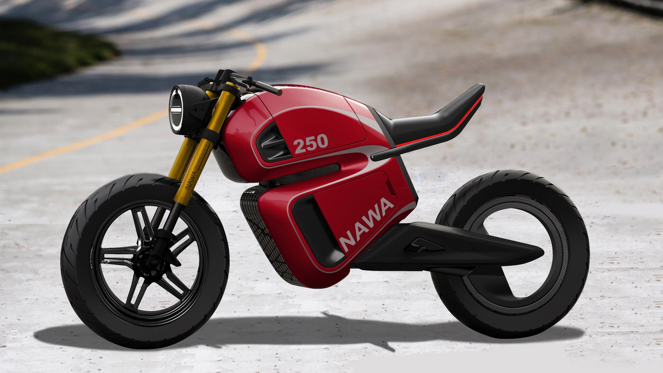 NAWA Racer hybrid electric bike red