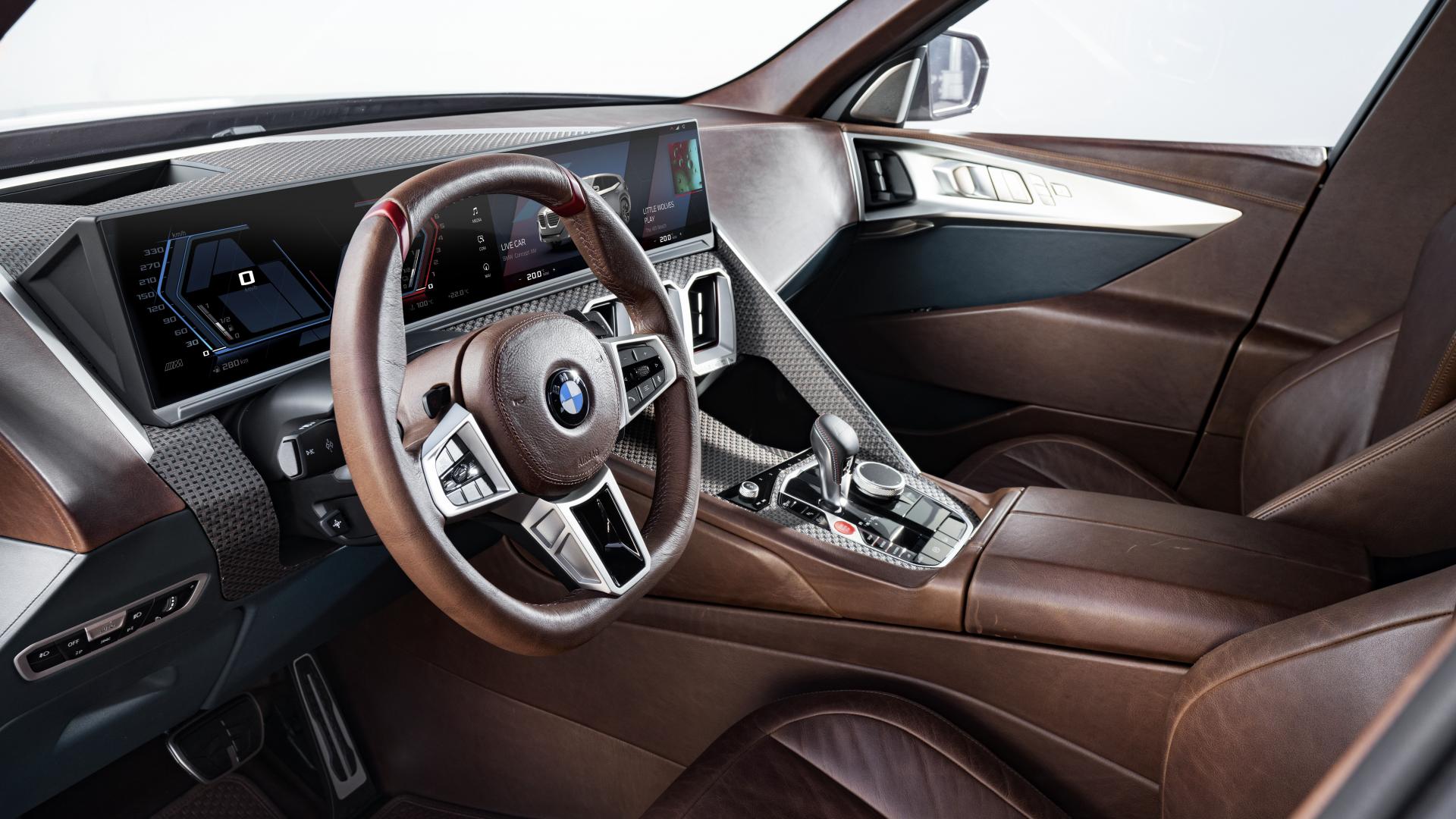 BMW Concept XM brown interior