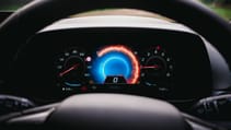 Top Gear Hyundai i20N digital dials flame effect