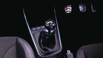 Hyundai i20N gear stick and pedals