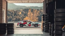 Toyota GR86 prototype at Castelloli circuit