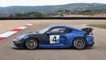 Porsche 718 Cayman GT4 RS Clubsport racecar side profile