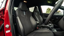 Hyundai i20N sports seats