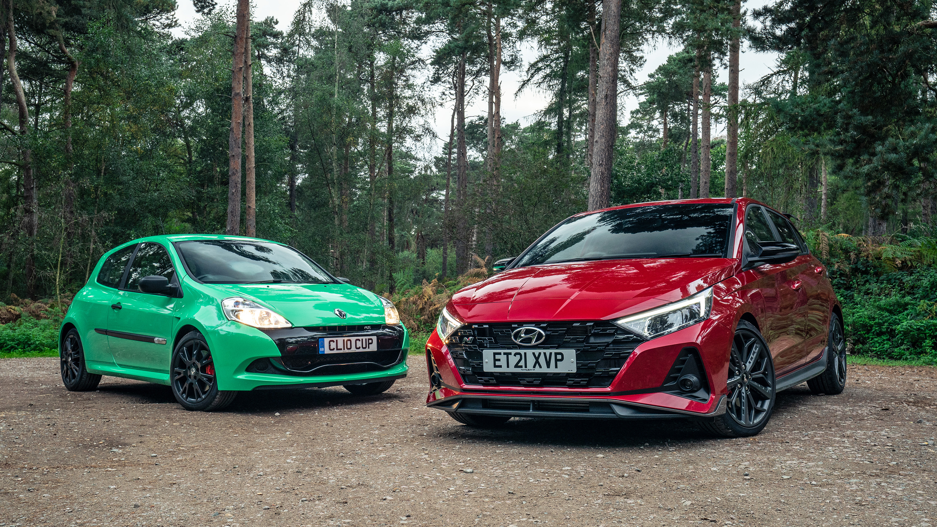 RenaultSport Clio 200 Cup and Hyundai i20N front view