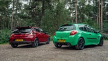 RenaultSport Clio 200 Cup and Hyundai i20N rear view