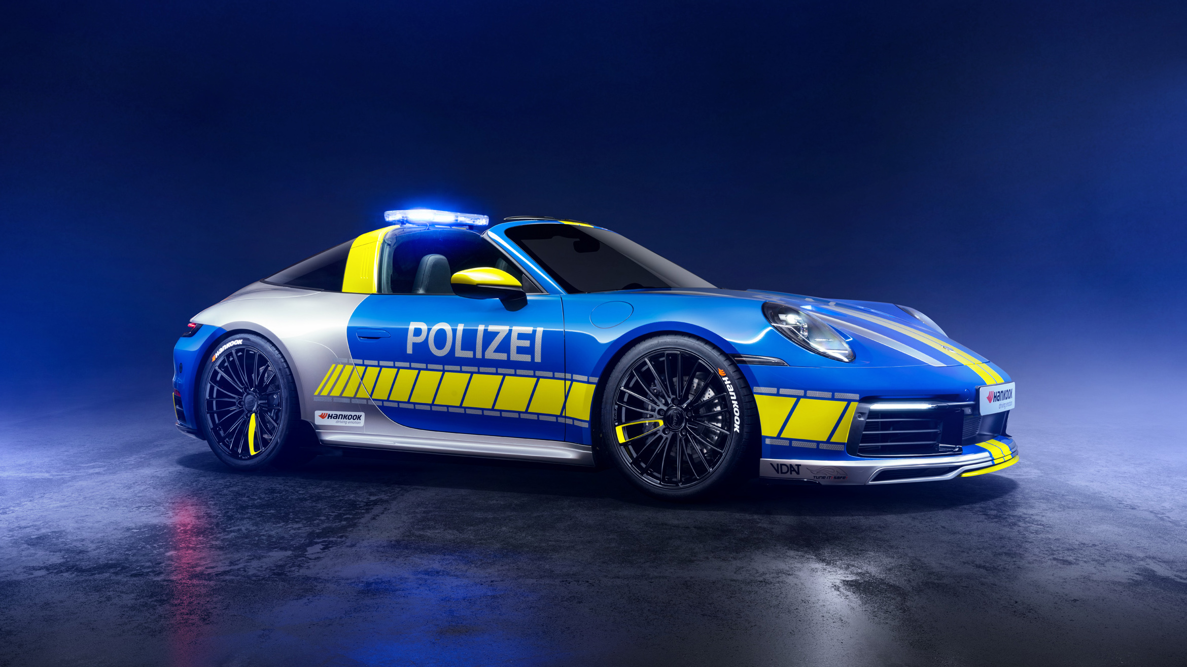 TechArt Porsche 911 Targa Police Car Top Gear