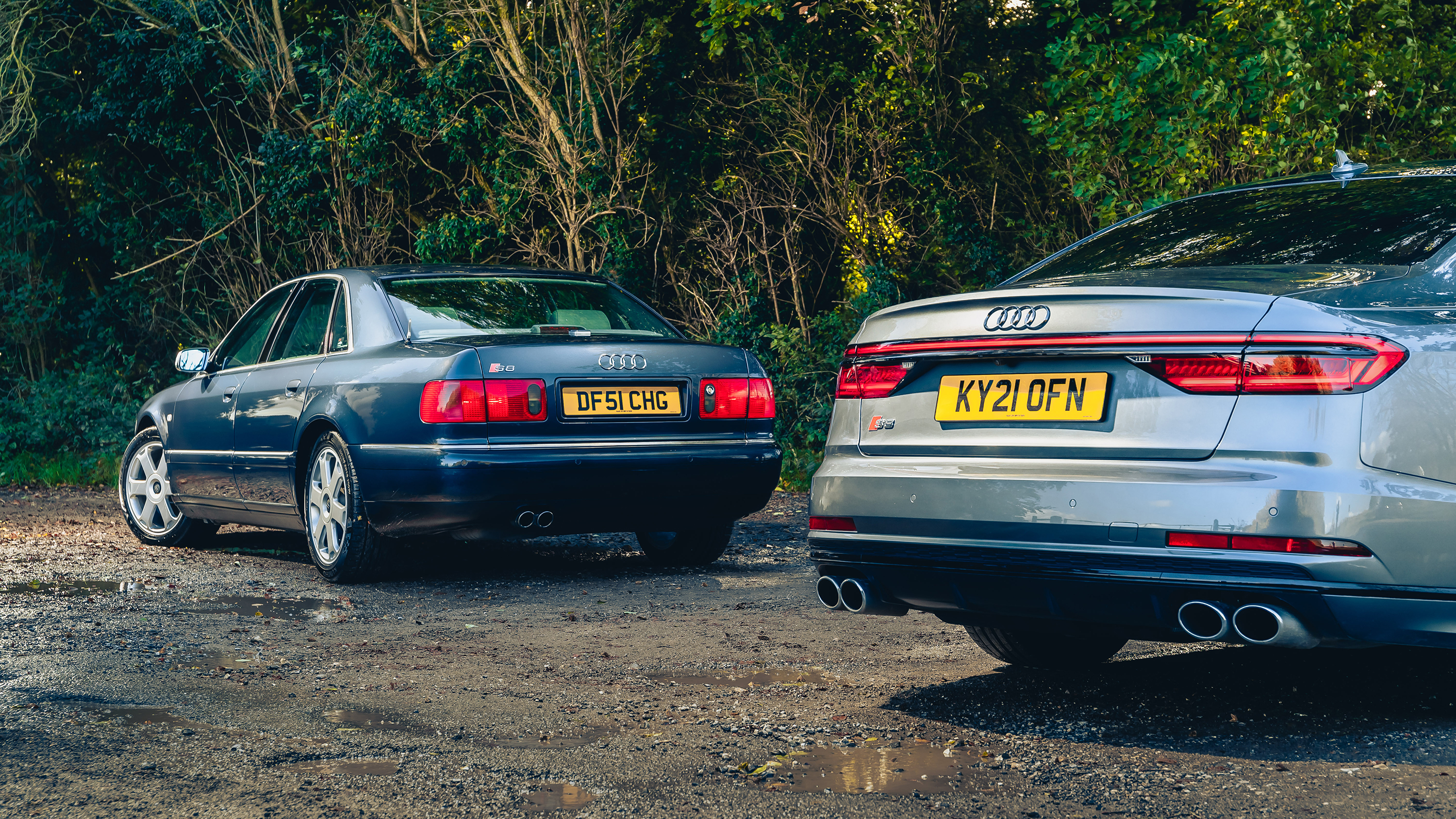 Audi S8 D2 with S8 D5 rear view