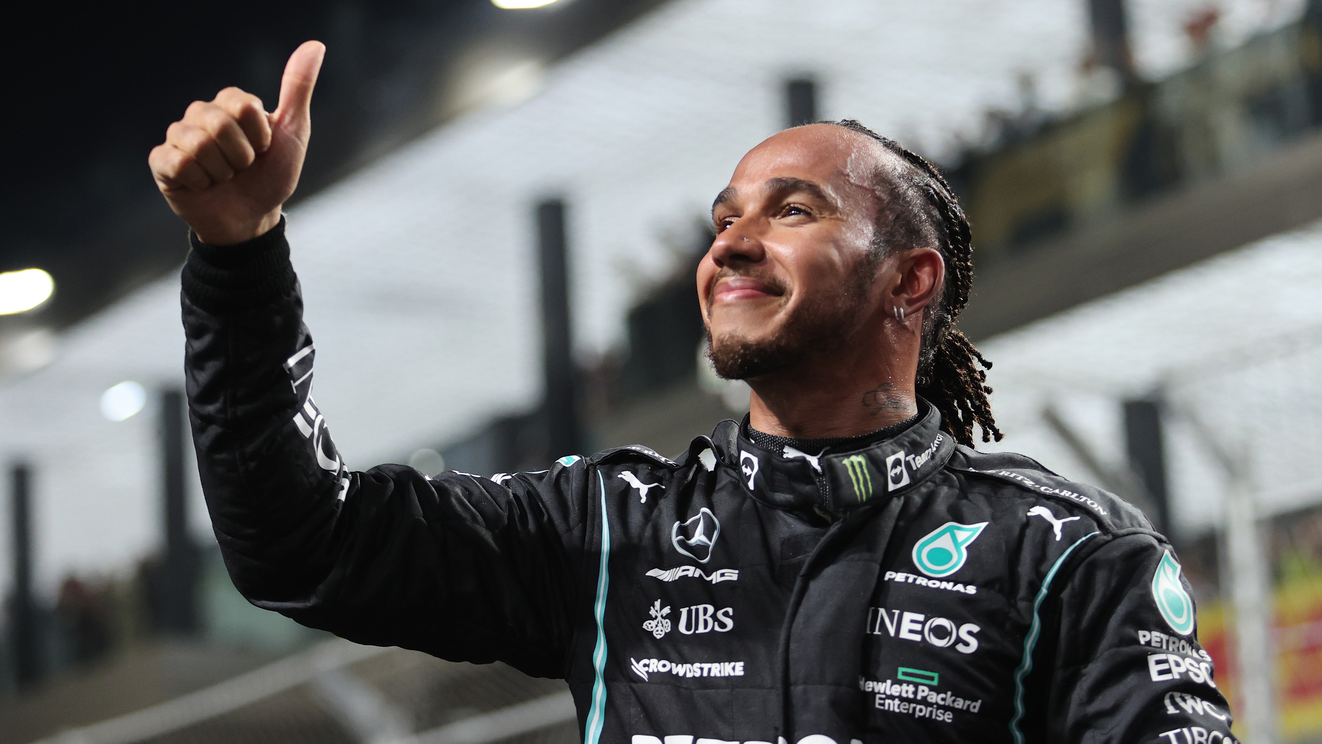 Lewis Hamilton legend thumbs up