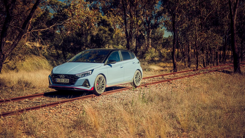 Hyundai i20N on rails