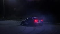 Ford Puma Rally1 drifting