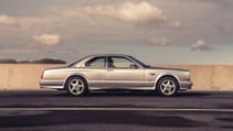 Bentley Continental R silver side profile