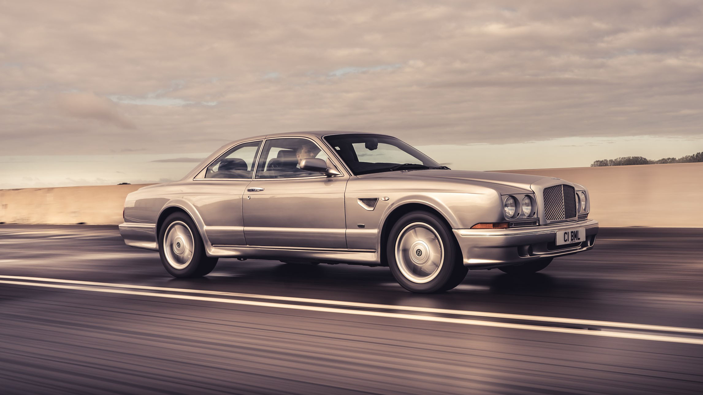 Bentley Continental R silver front