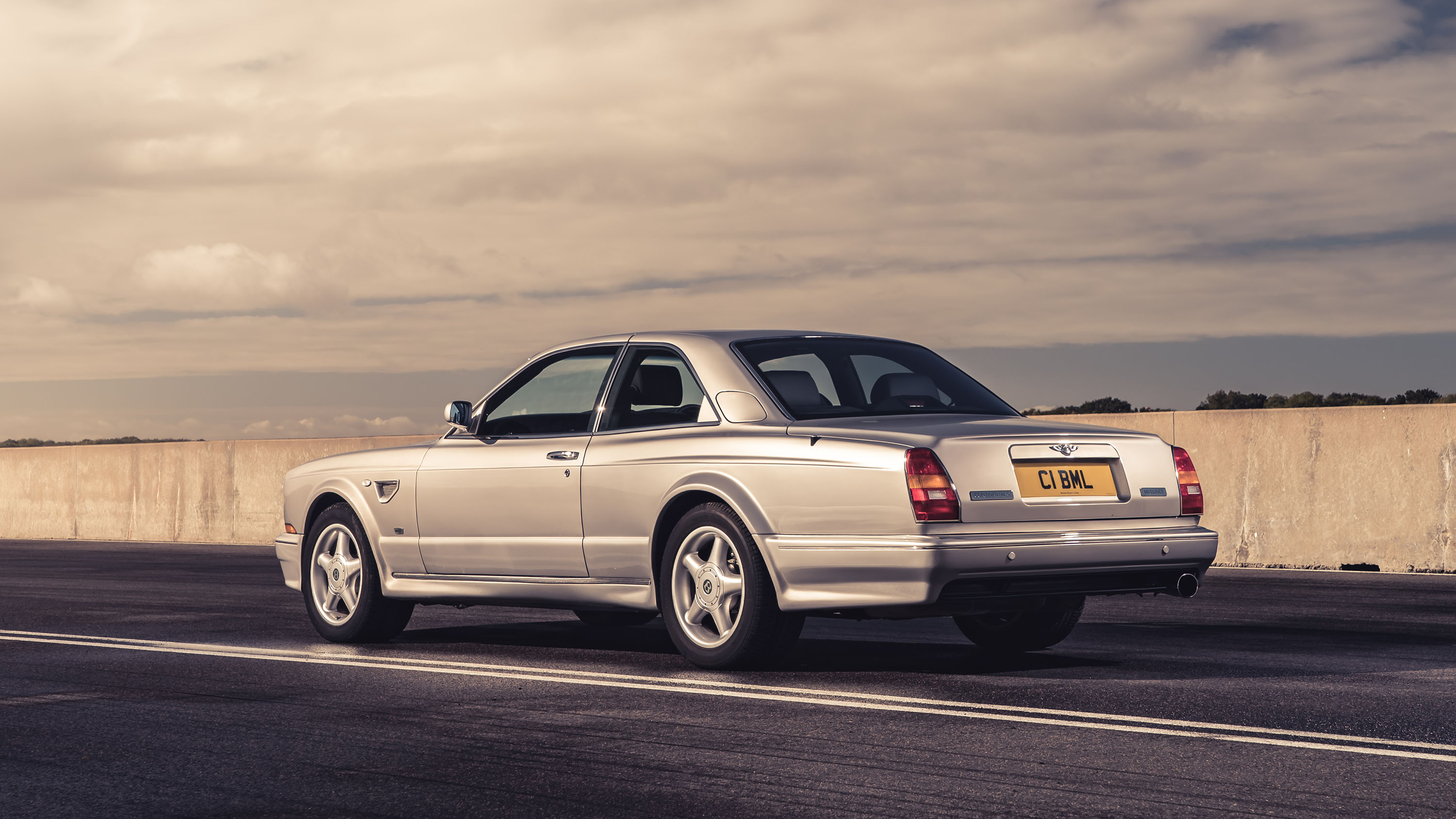 Bentley Continental R silver rear