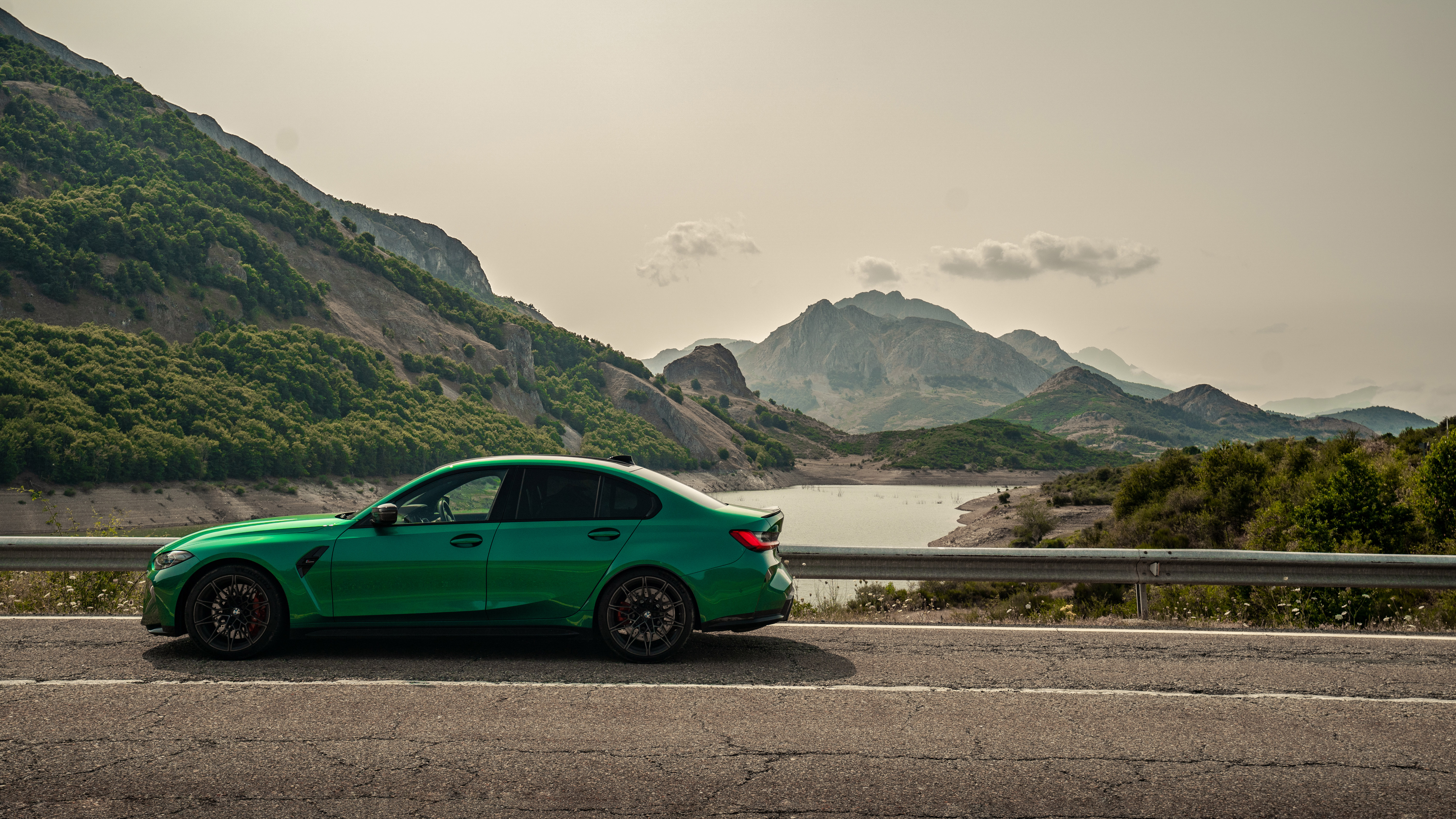 BMW G80 M3 Road Trip Isle of Man Green