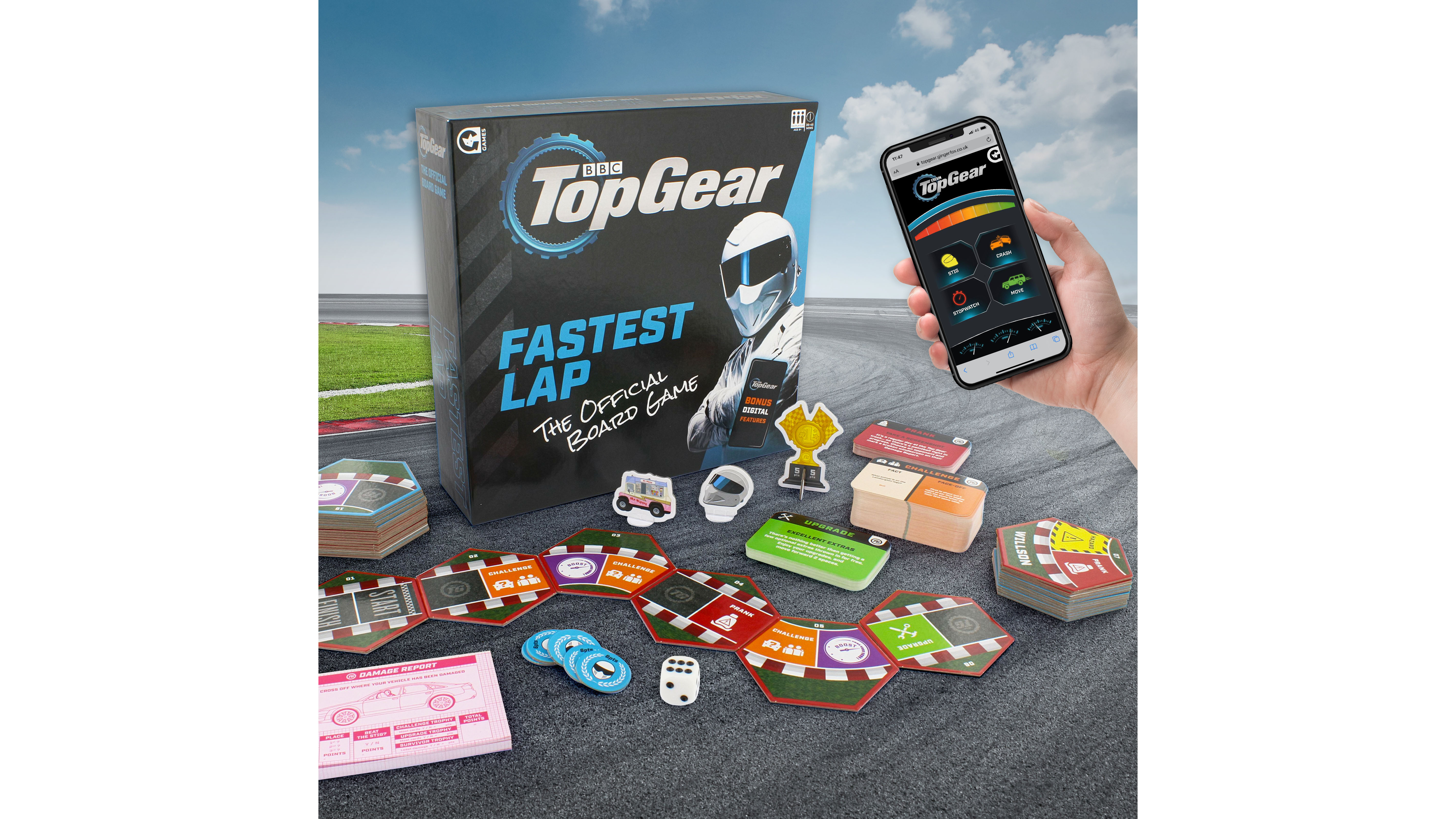 Race around the TG track in the new Top Gear Board Game