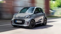 Smart Fortwo EQ front three quarters dynamic