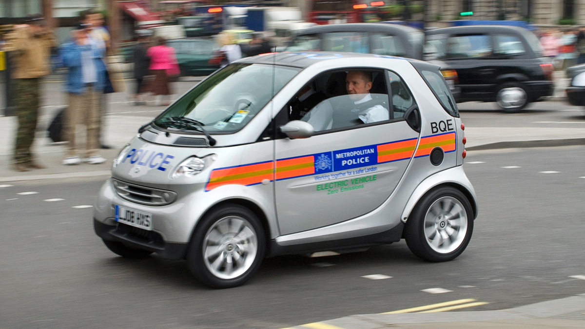 Smart Fortwo first generation EV police car