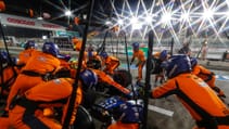 Lando Norris McLaren pit stop