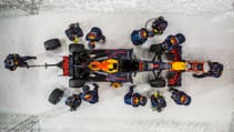 Red Bull ice pit stop