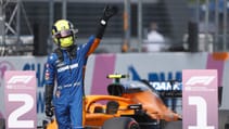 Lando Norris McLaren podium