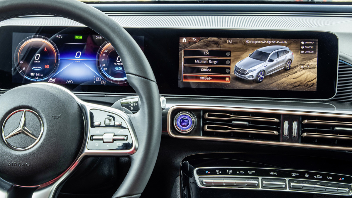 Mercedes-Benz EQC 4x4 Squared dashboard view