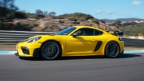 Porsche Cayman GT4 RS cornering