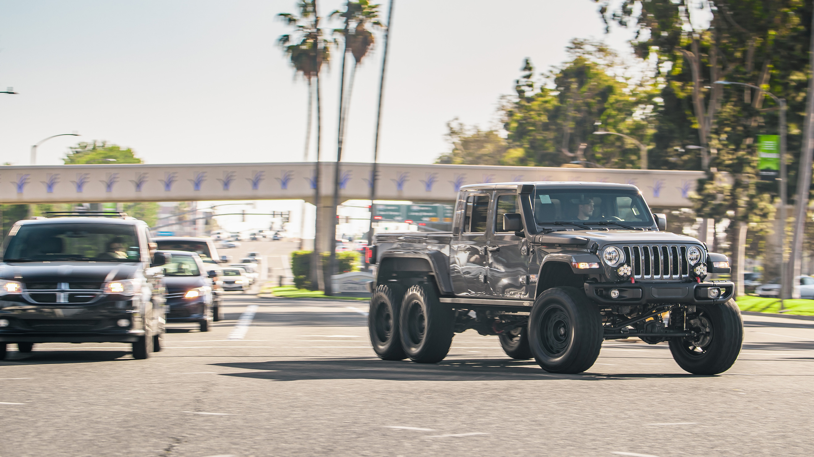 Next Level Jeep Gladiator 6x6 driving