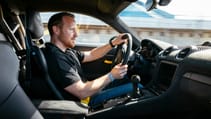 Porsche Cayman GT4 RS driving