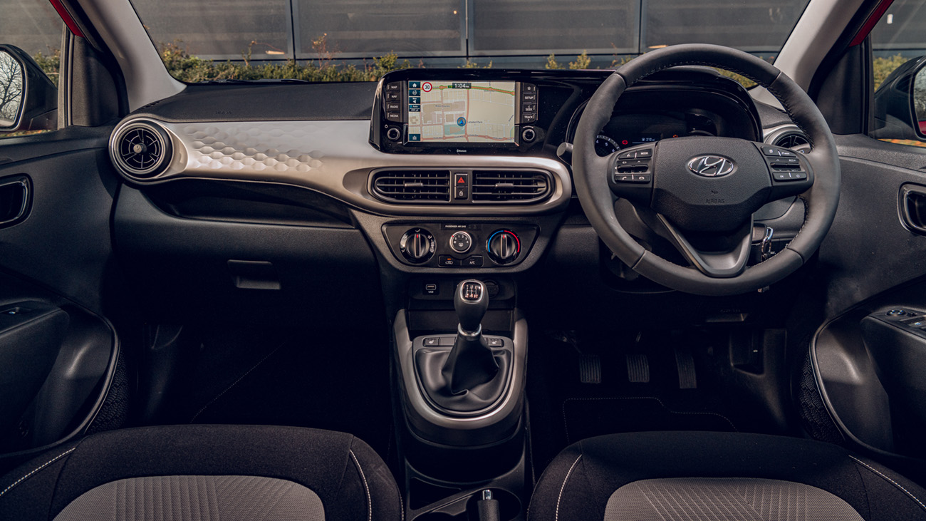 Hyundai i10 hatchback interior dashboard