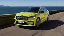 Skoda Enyaq iV Coupe vRS front three quarters