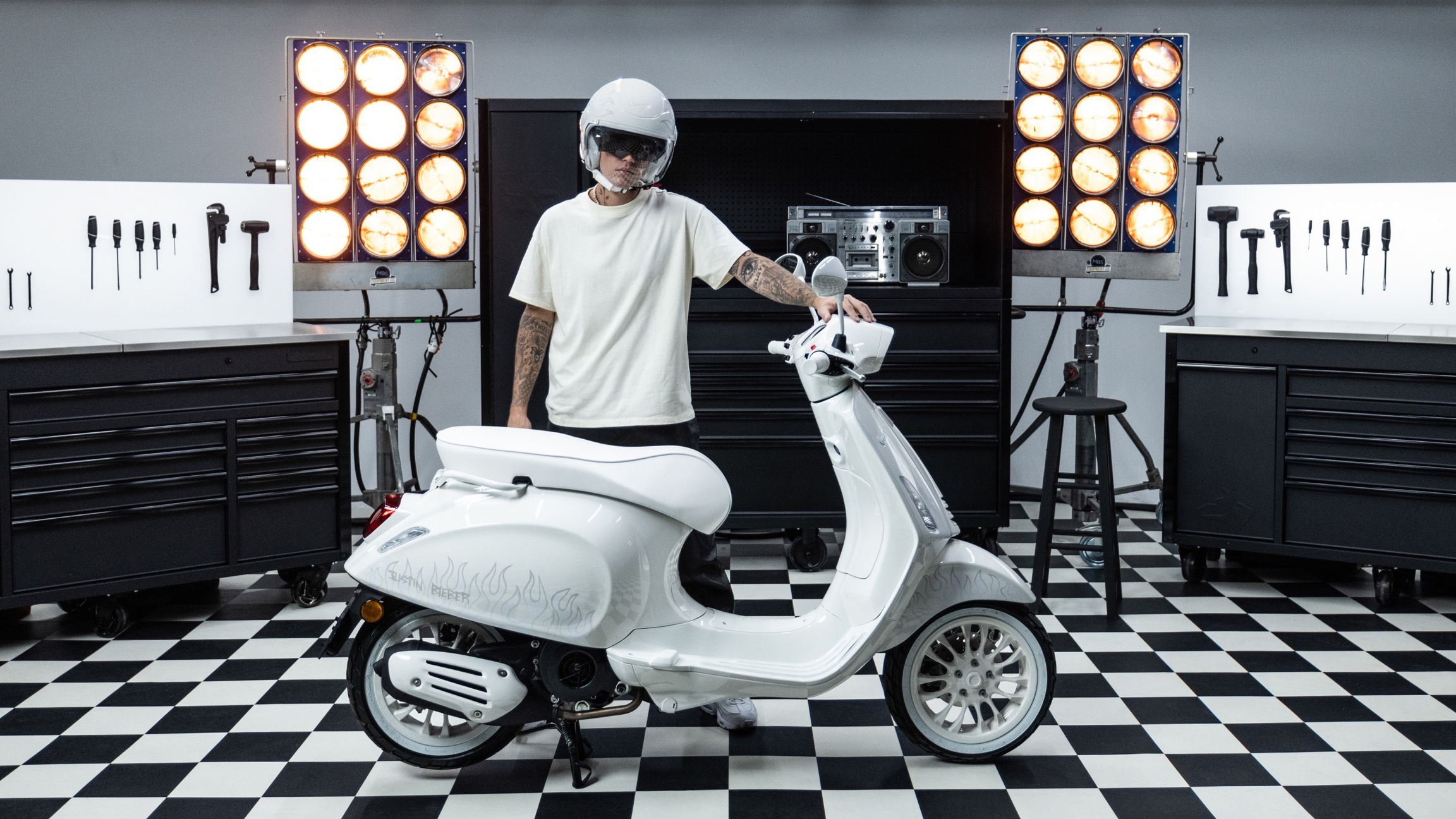 Justin Bieber Vespa Top Gear