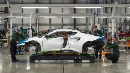 Where are Lotuses built, and how many does Lotus build a year?