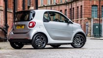 Smart EQ Fortwo rear view parked