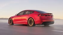 Tesla Model S rear three quarters