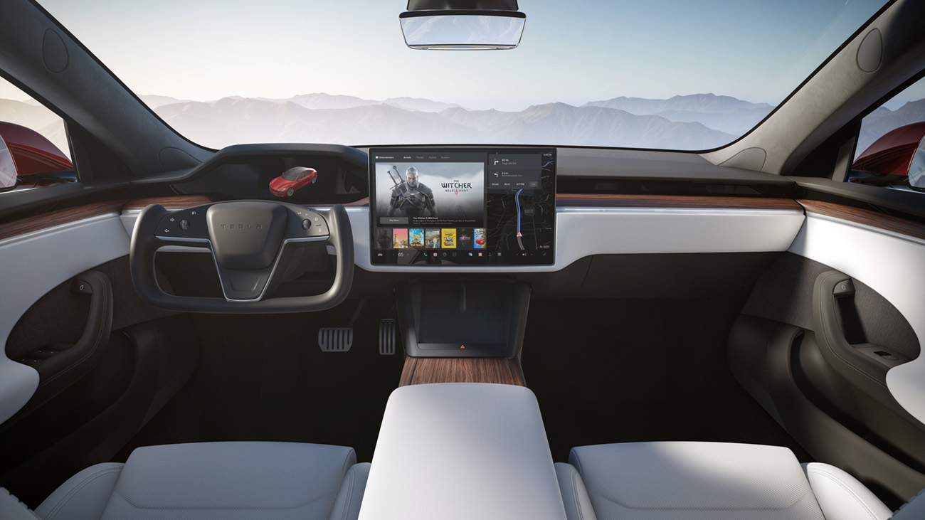 Tesla Model S dashboard