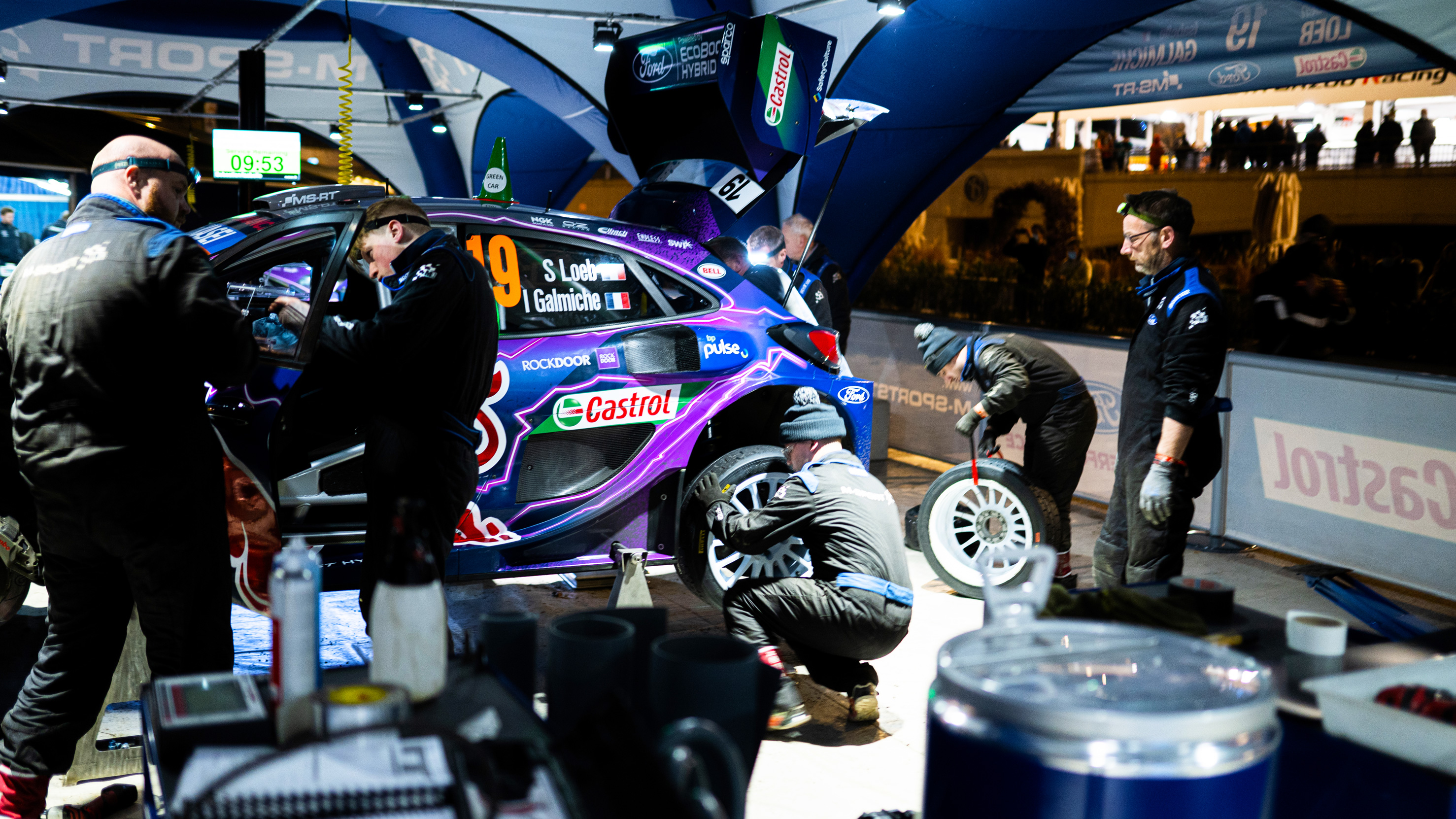 World Rally Championship service park