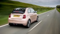 Fiat 500C dynamic rear view