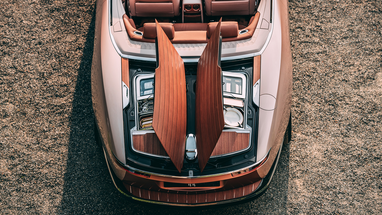 Rolls-Royce Boat Tail rear hatch detail