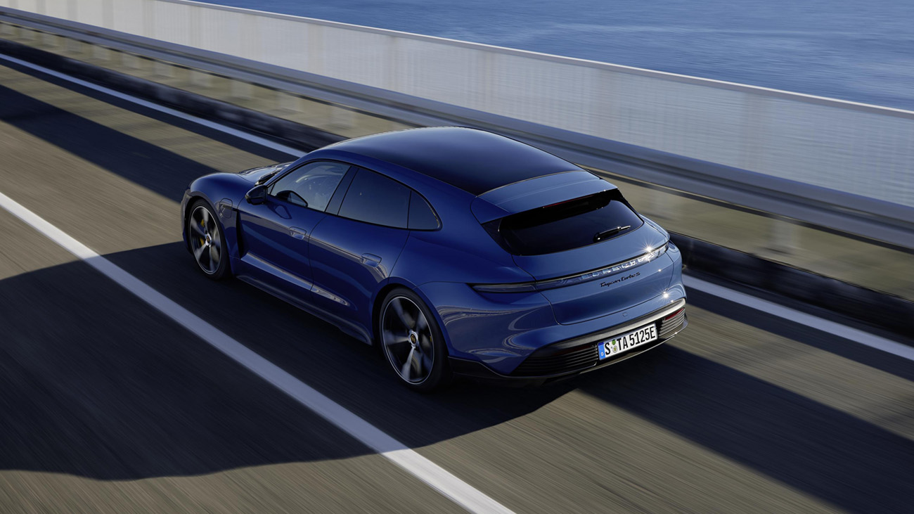 Porsche Taycan Turbo S Cross Turismo rear view