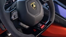 Lamborghini Huracan Tecnica steering wheel