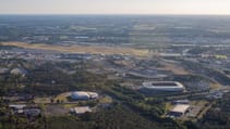 Goodyear Blimp view