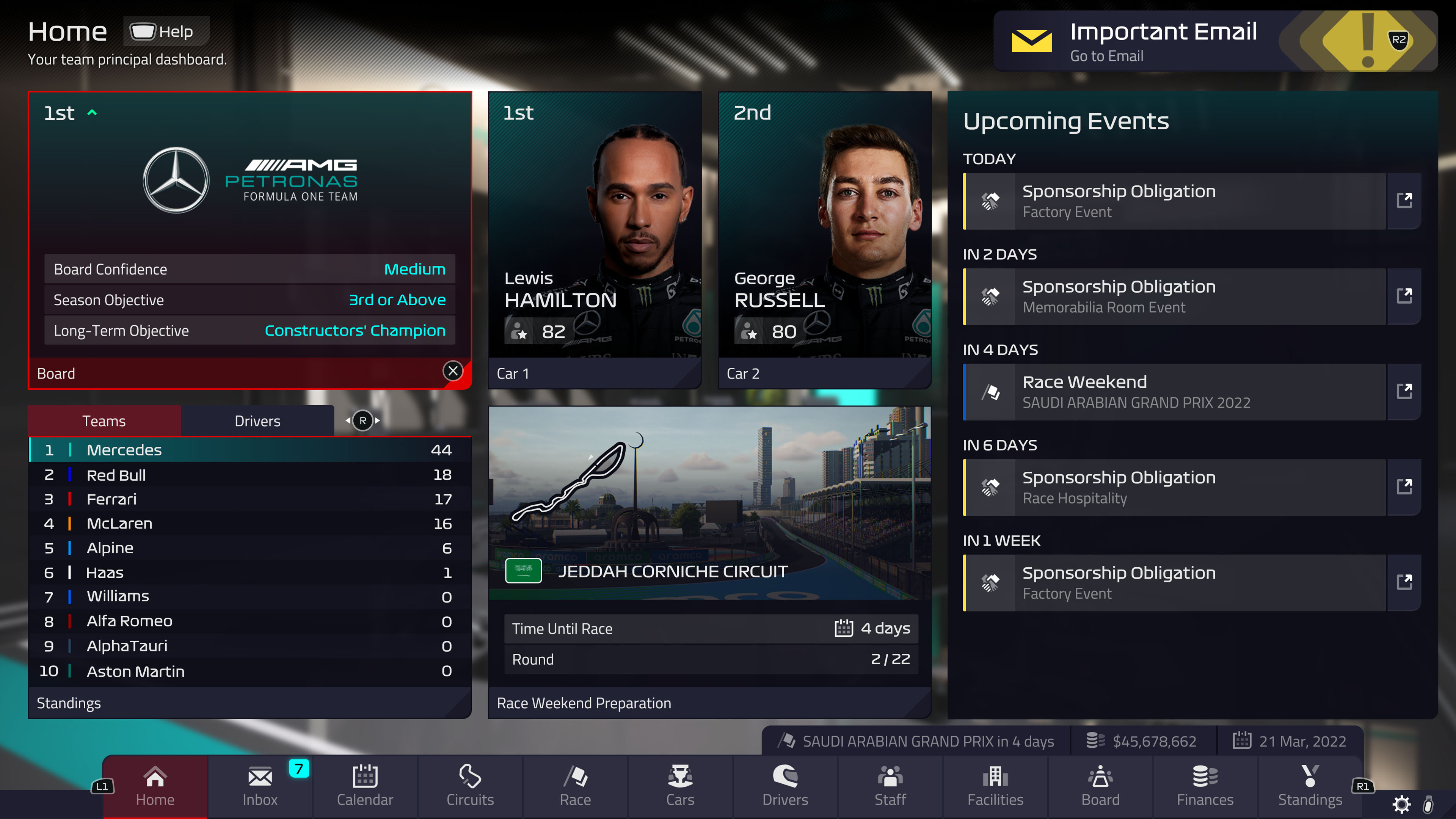 F1 Manager screenshot 2022