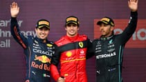 Carlos Sainz British GP podium