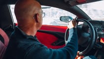 Lamborghini Countach driving