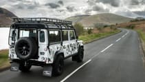 Land Rover Classic Defender Works V8 Trophy II rear three quarters