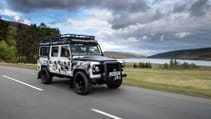 Land Rover Classic Defender Works V8 Trophy II front three quarters