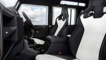 Land Rover Classic Defender Works V8 Trophy II interior front seats