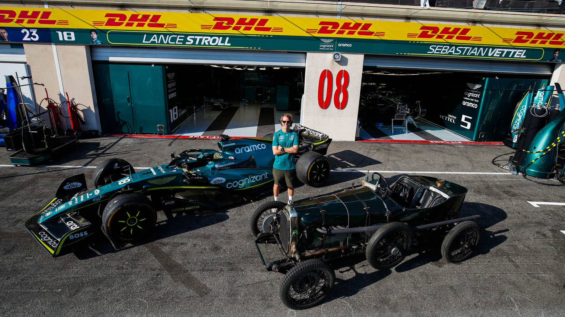 Aston Martin 100th anniversary of first Grand Prix entry return to the 1920s