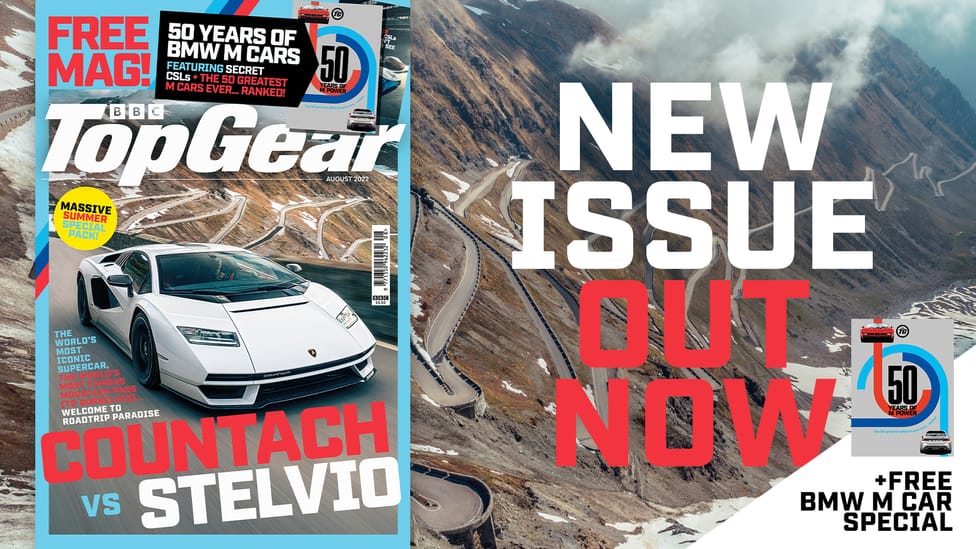 Countach vs Stelvio Top Gear magazine