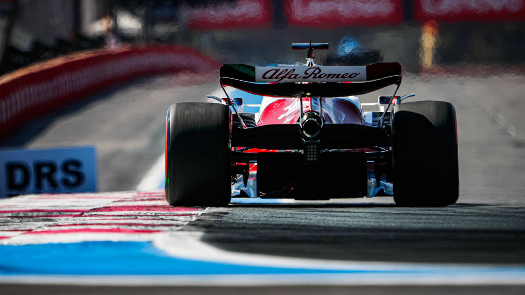 Alfa Romeo F1 car on track